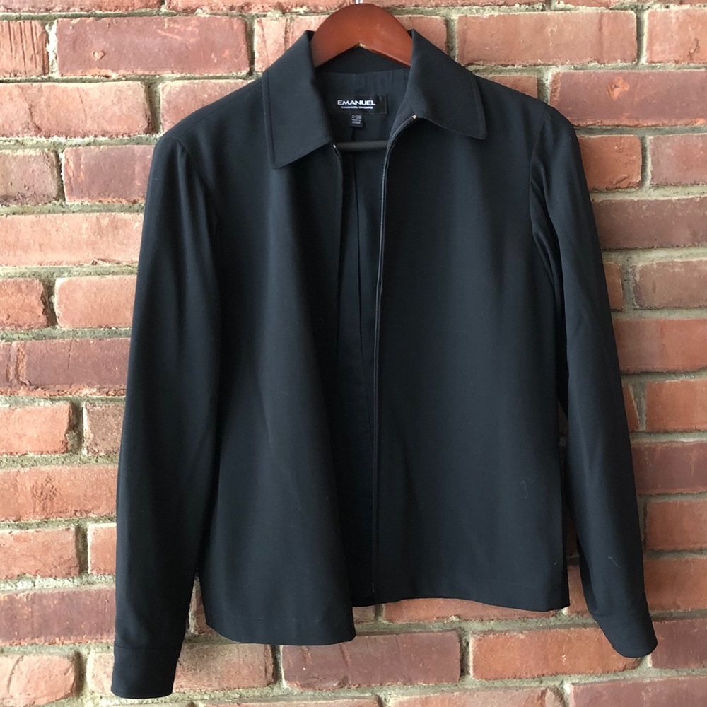 Emanuel Ungaro Black Zipper Front